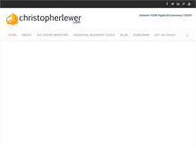 Tablet Screenshot of christopherlewer.com